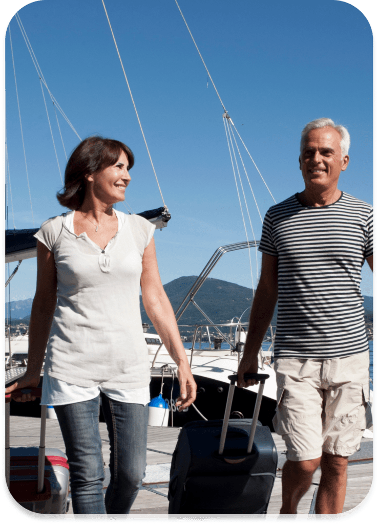 casal curtindo a viagem